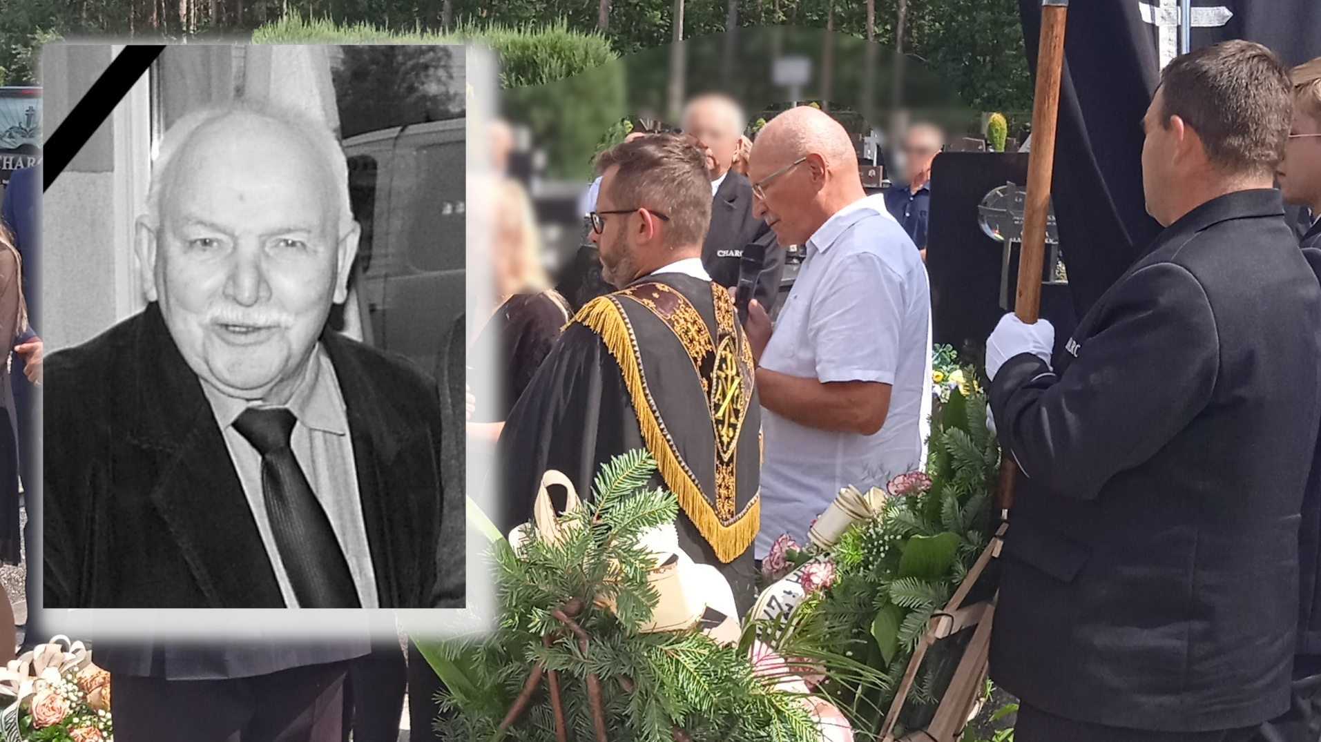 pożegnanie Jana Przygody przemawia Krzysztof Wieczerzak Prezes PZ LZS w Mielcu